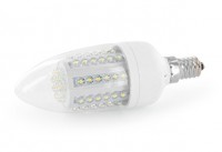 arwka E14 60 LED mleczna 80% oszczdnoci