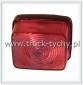 Lampa obrysowa czerwona prostoktna 80x65mm