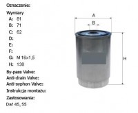 Filtr Paliwa Daf 45,55