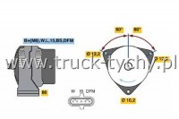 Alternator MAN TGA 28V-110A