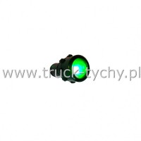 Kontrolka LED 12V zielona wypuka