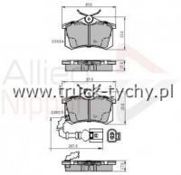 KLOCKI HAMULCOWE TY AUDI, SEAT, SKODA, VW