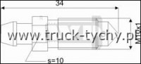 Odpowietrznik M10x1  L=34  TOYOTA,SUZUKI,VW