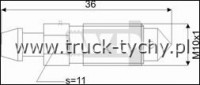 Odpowietrznik M10x1 L=36  s=11 FORD,TOYOTA,VW