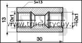 cznik przewodu hamulcowego d-10/10x1mm