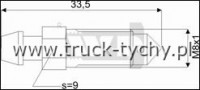 Odpowietrznik L= 33,5  M8x1  OPEL,MAZDA