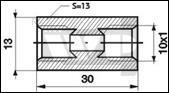 Zcze m10x1,00 - m10x1,00mm przewodu hamulca