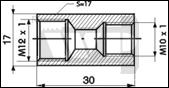 cznik przewodu hamulcowego M12x1/M10x1