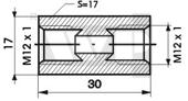 cznik przewodu hamulcowego d-12/12x1mm