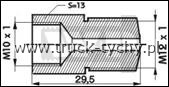 Redukcja m10/12x1mm przewodu hamulcowego