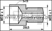 Redukcja m12/10x1mm przewodu hamulcowego