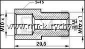 Redukcja m10/10x1mm przewodu hamulcowego 