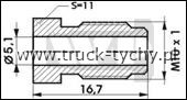Nakrtka m10x1mm przewodu hamulcowego 