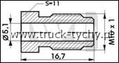 Nakrtka przewodu hamulcowego M10x1