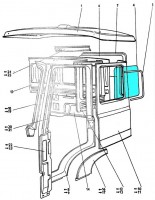 SZYBA BOCZNA KABINY LIAZ 110