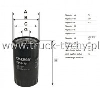 FILTR OLEJU IVECO Ursus MF 231, 235, 255  