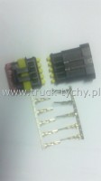 Kostka elektryczna 5pin szczelne 1,5mm kpl