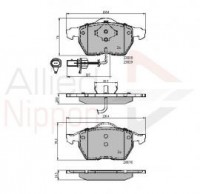 KLOCKI HAMULCOWE PRZD AUDI, SEAT, VW