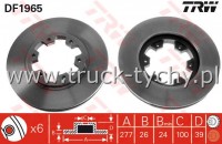 TARCZA HAMULCOWA PRZD NISSAN NAVARA