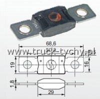Bezpiecznik przewodowy 32V 250A megaval