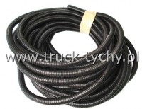 Przewd karbowany plastikowy d-23mm czarny