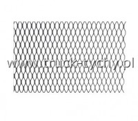Siatka aluminiowa 100x25 cm czarna