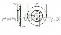 TARCZA HAMULCOWA PRZD AUDI, SEAT, VW