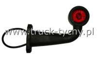 Lampa obrysowa 12/24V led biao-czerwona amana
