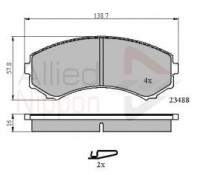 KLOCKI HAMULCOWE PRZD MIT. PAJ.3.2TDI 00>MR527868