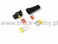 Kostka elektryczna 2pin szczelne 1,5mm kpl