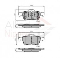 KLOCKI HAMULCOWE TY NISSAN PRIMERA/ MAZDA 3 /5