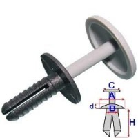 Spinka koek rozporowy d=6mm szary