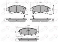 KLOCKI HAMULCOWE PRZD TOYOTA AVENSIS09>0446502190