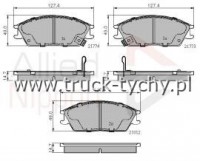 KLOCKI HAMULCOWE PRZD HYUN.ACCENT,GETZ5810128A10