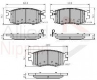 KLOCKI HAMULCOWE PRZD HYUN.I20/KIA RIO 581011JA10