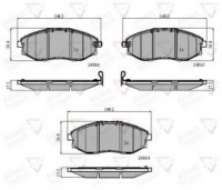 KLOCKI HAMULCOWE PRZD CHEVROLET EPICA 05>96952179