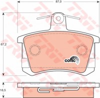 KLOCKI HAMULCOWE TY AUDI, ALFA, FIAT, LANCIA