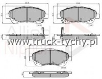 KLOCKI HAMULCOWE PRZD TOYOTA AVENSIS 03