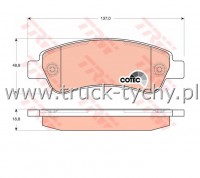 Klocki hamulcowe ty  FORD, MAZDA, OPEL, SAAB
