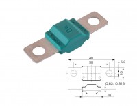 Bezpiecznik przewodowy midival 32V40A 