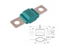 Bezpiecznik przewodowy 32V  40A  midival