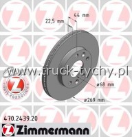 TARCZA HAMULCOWA PRZD DACIA DUSTER