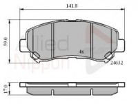 KLOCKI HAMULCOWE PRZD NISSAN QASHQAI D1060JD00A