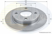 TARCZA HAMULCOWA PRZD FORD FIESTA 95-02,K, MAZDA 