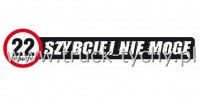 Naklejka - 22 punkty-szybciej nie mog)