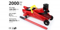 Podnonik hydrauliczny aba 2tony h-330mm