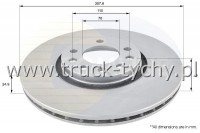 TARCZA HAMULCOWA PRZD OPEL ASTRA, ZAFIRA