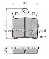 KLOCKI HAMULCOWE TY MERCEDES-BENZ W202/203/210