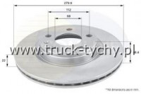 TARCZA HAMULCOWA PRZD AUDI, SEAT, VW