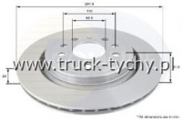 TARCZA HAMULCOWA TY CHEVROLET, FIAT, OPEL, SAAB